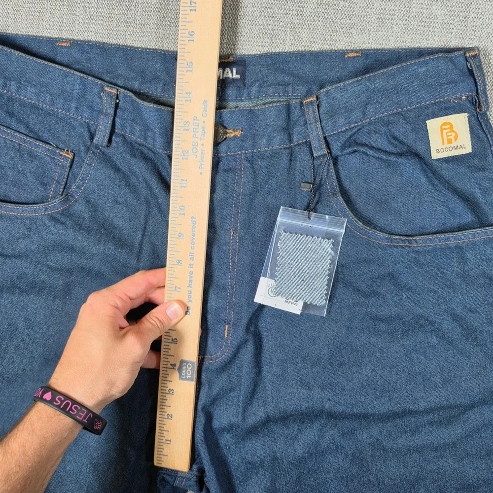 NEW 2 PACK Bocomal Flame Resistant Jeans 40/32 Blue FR Workwear CAT II FRC1905BL